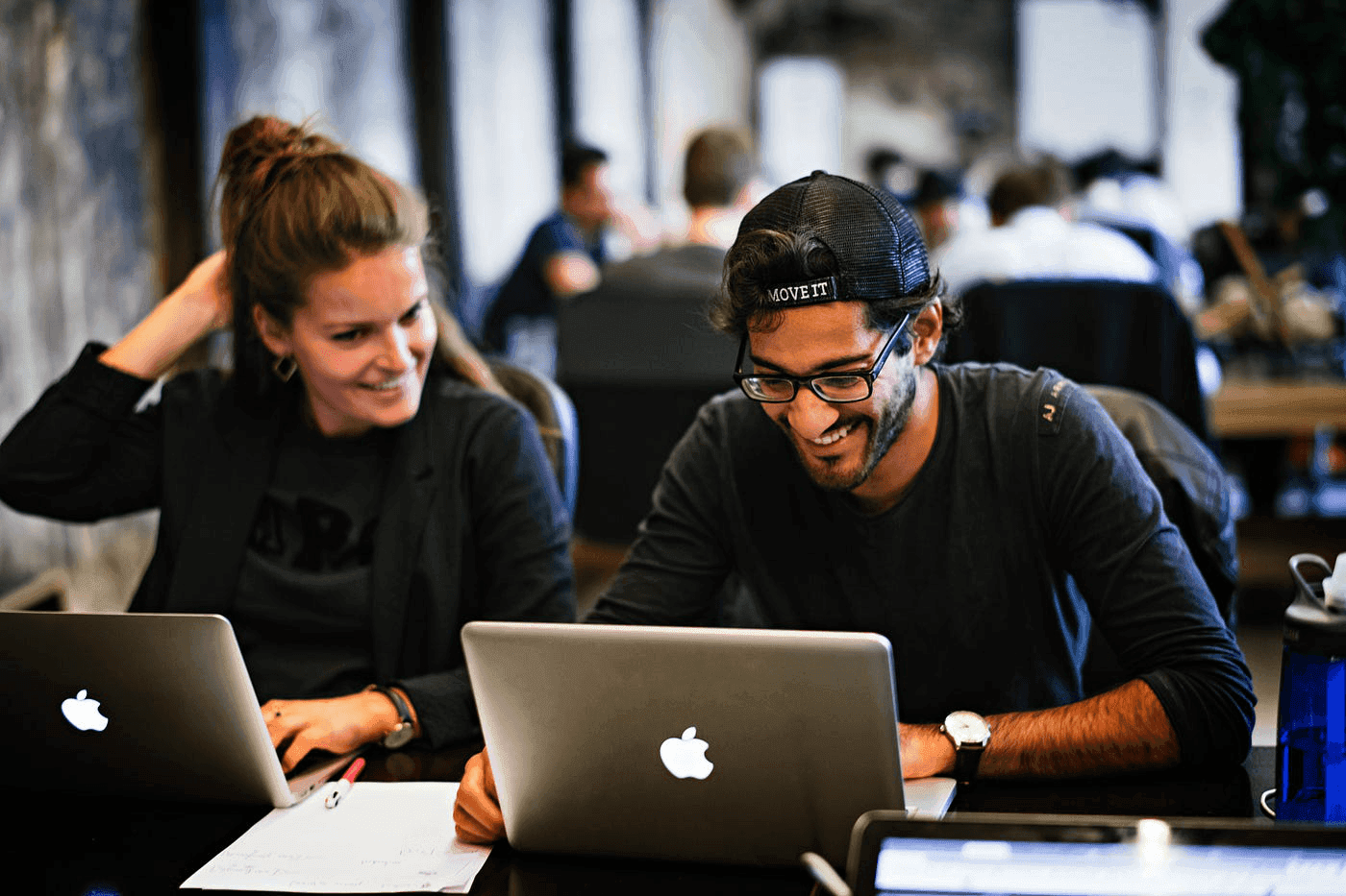 image of developers discussing